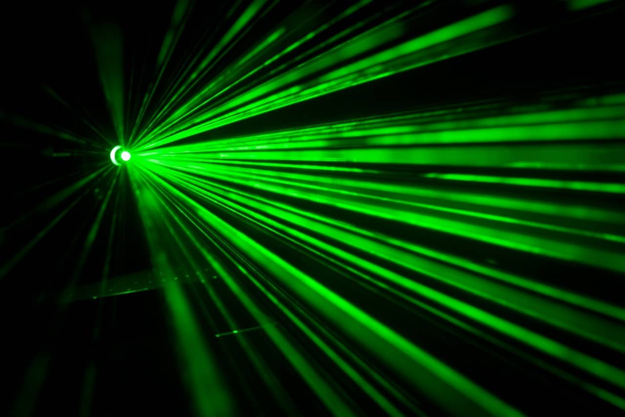 green laser light