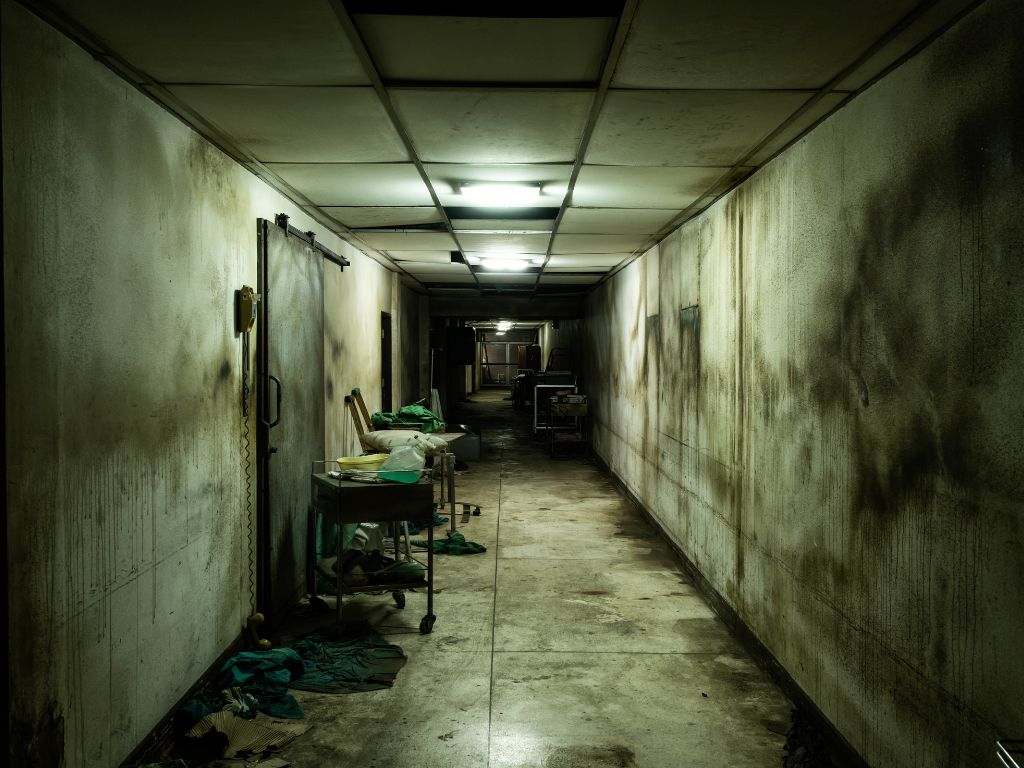 Inside an horror escape room