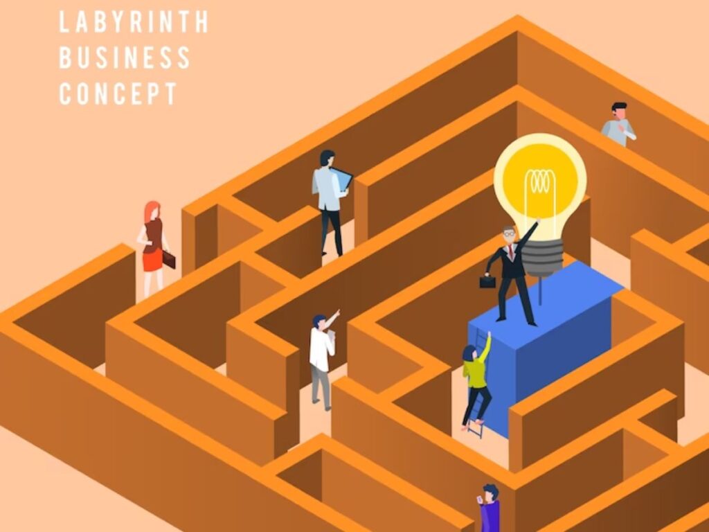 Labyrinth Business Concept