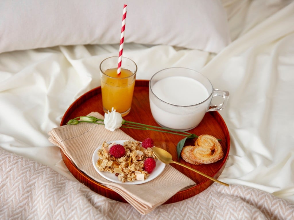 Cozy Breakfast in Bed