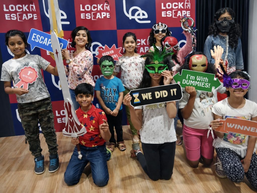 locknescape kids birthday party escape room hyderabad