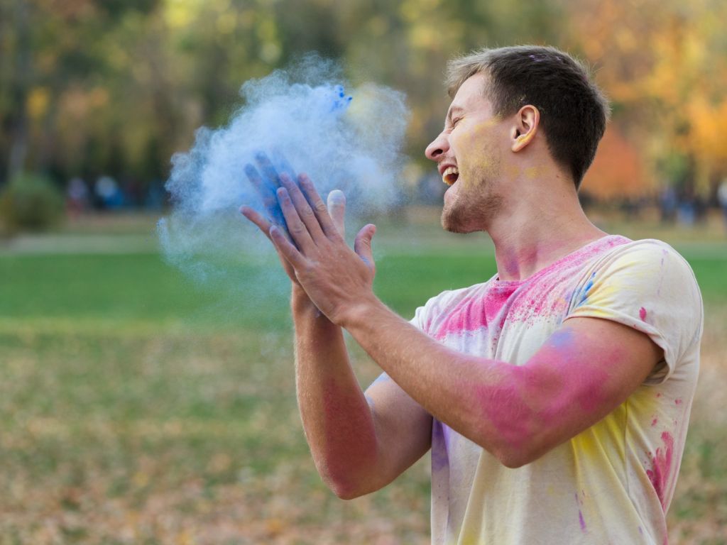vibrant holi celebration