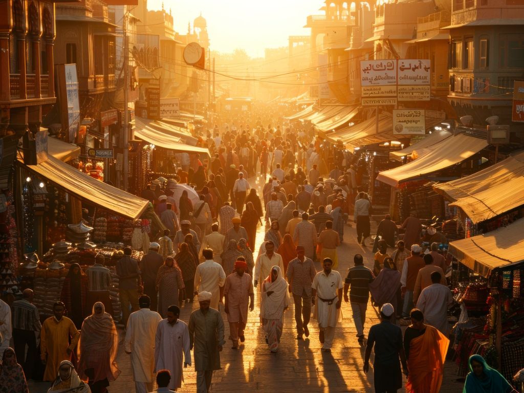 Charminar Lit Up During Eid Celebrations in Hyderabad