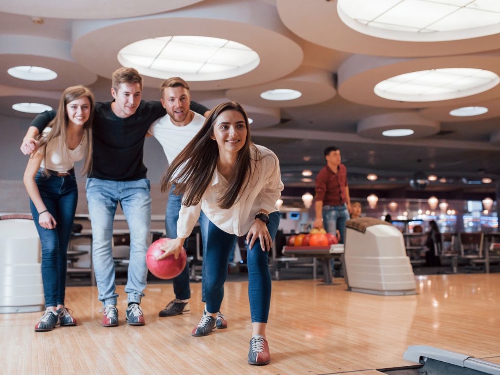 Go Bowling with Friends or Family