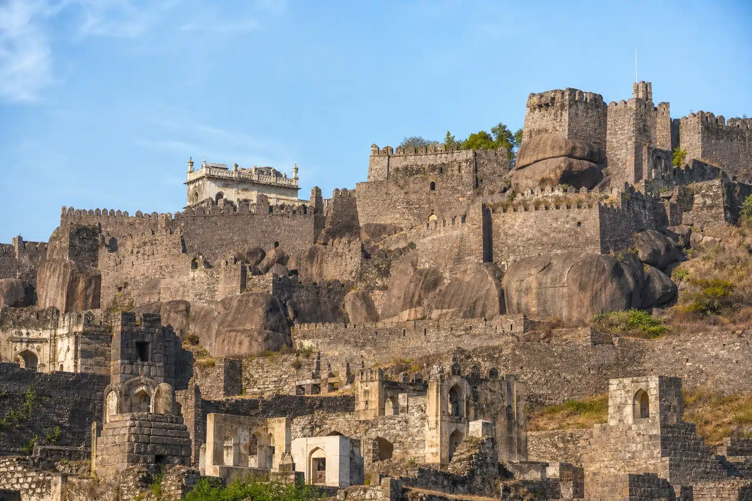 Golconda Fort at twilight