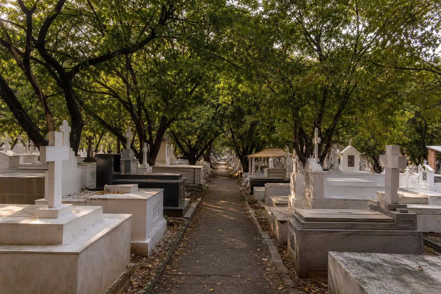The graveyard on Road No. 12, Banjara Hills